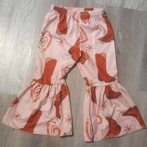 Cowboy boot bell bottoms Flares 12 To 18 Months Nwot